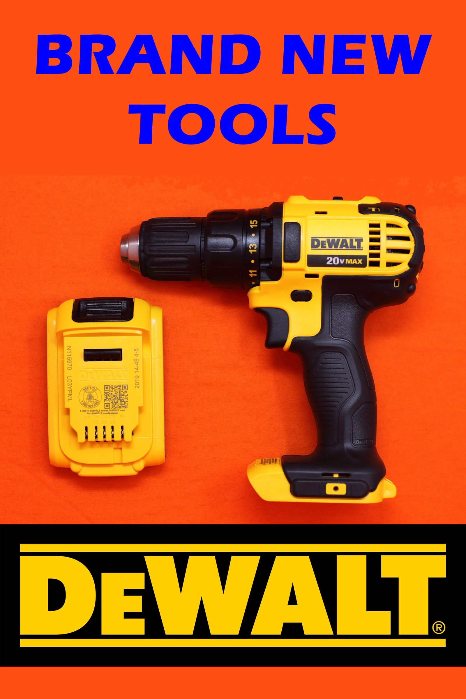 Brand New DeWALT 20v MAX 1/2 Drill Driver DCD780 with Battery