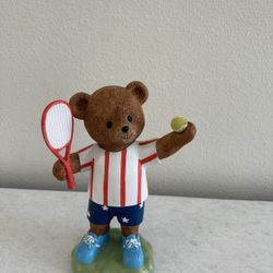 Stars & Stripes 2026 Patriotic Fourth Of July Tennis Teddy Bear