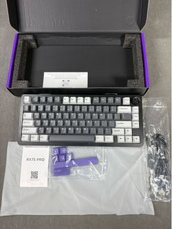 Mechanical Keyboard RX7 Black/White Keycaps