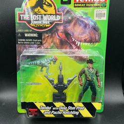 Vintage Lost World Jurassic Park Figurines Great Hunter Original Package 