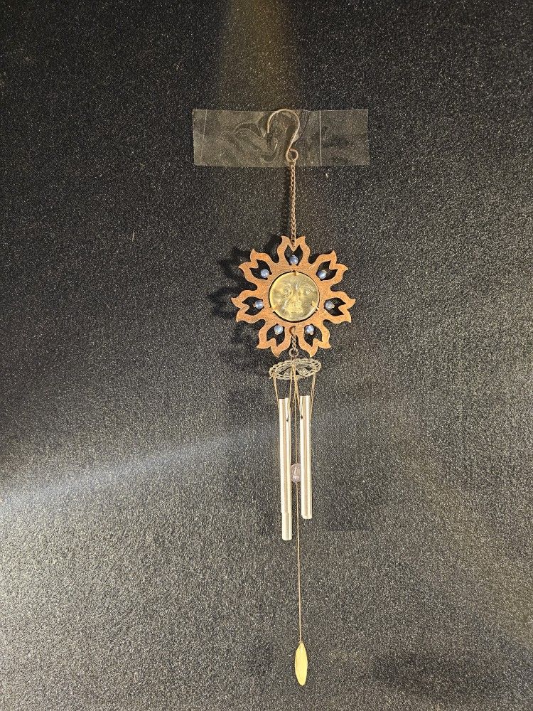 Vintage Est. 1970s-1980s Sun (Solar) Wind Chimes. Unrestored Ready To Hang!