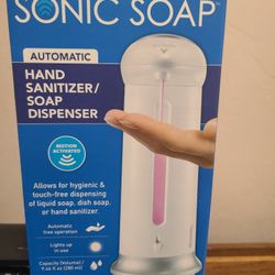 Bell Howell Sonic Soap Hand Sanitizer/ Soap Dispenser New