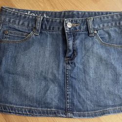 Hurley Denim Mini Skirt Size 3