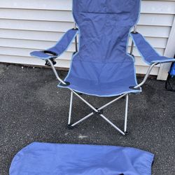 Blue camping chair