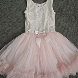 Girl Pink Butterfly Dress