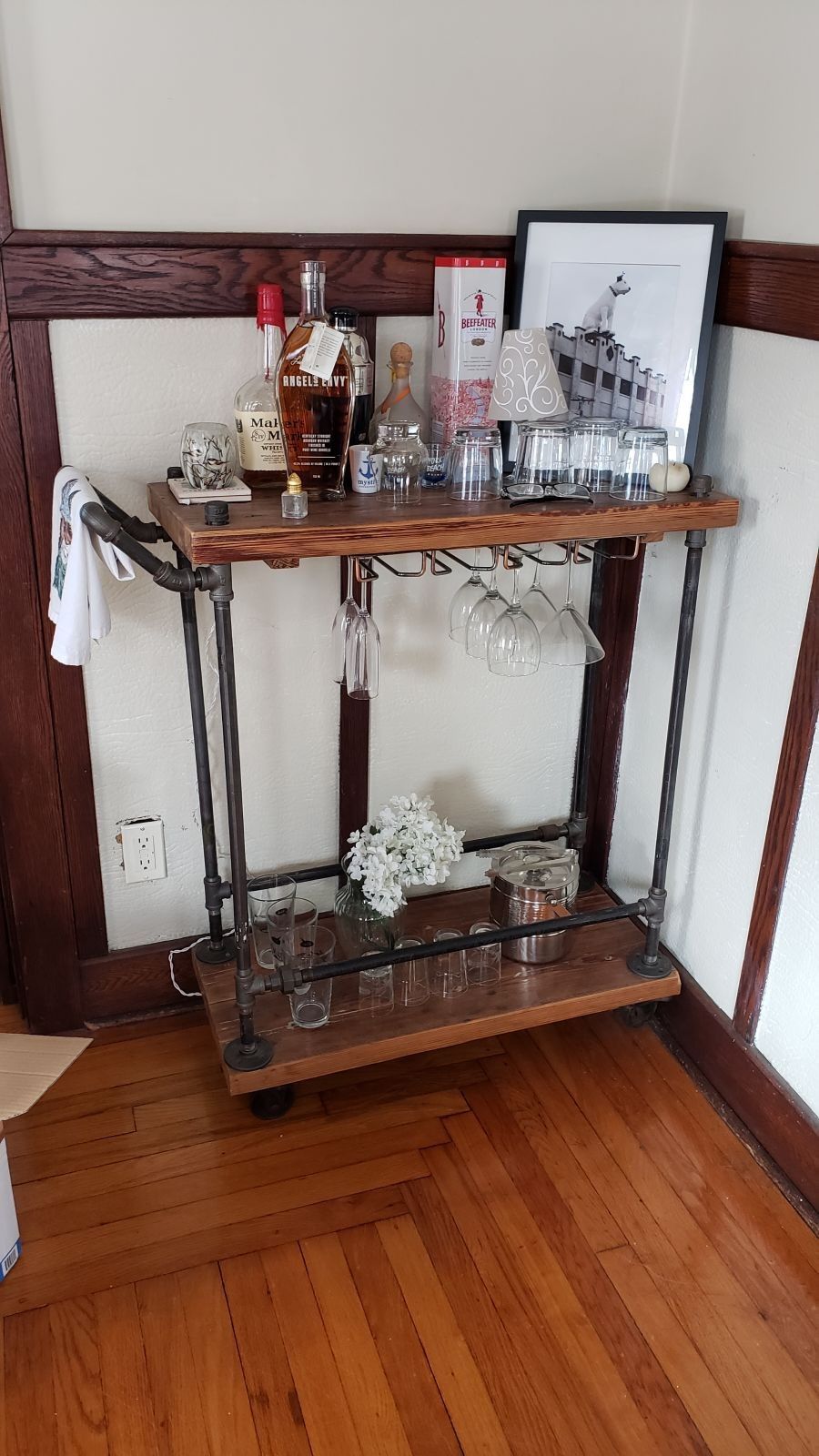 Custom made bar Cart
