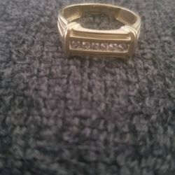 0.25CTW ROUND WHITE DIAMOND 10K YELLOW GOLD MENS BAND RING -
Size11
