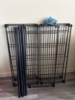 Black Wire Shelving Unit