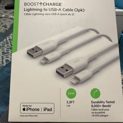 Belkin BoostCharge Lightning Cable 2-Pack - 3.3ft