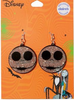 Spooky Cute! NEW ©️Disney Halloween 🎃🖤💀Nightmare Before Christmas JACK SKELLINGTON💀🖤🎃 Earrings