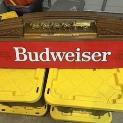 Vintage Budweiser Billiard Light
