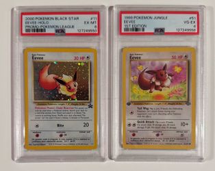 Vintage Eevee Pokemon Cards