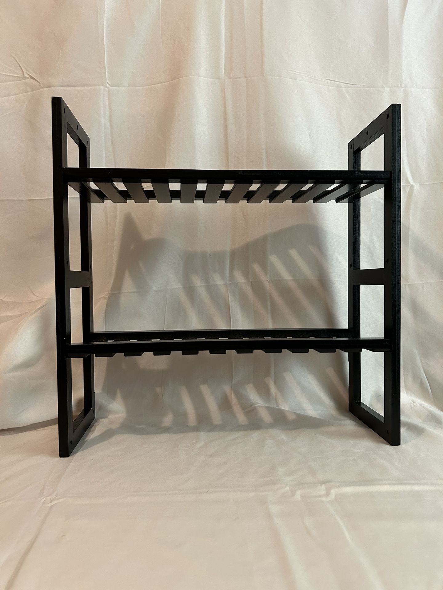 Over The Toilet Storage Shelf, 2 Tier, Black