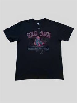 Boston Red Sox Men Black Red Shirt Majestic MLB Size Large David Ortiz
