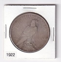 1922 Silver Peace Dollar — Nice Investment Coin in Protective Envelope
