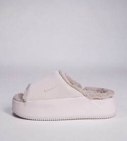 Nike Fur-Lined Platform Slides