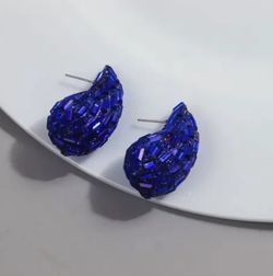 E291 -Fashion Colorful Crystal Tear Drop Earrings!
