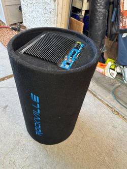 Rockville RTB12A 12" 600w Powered Subwoofer Bass Tube