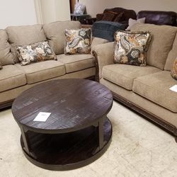 Westerwood Mocha Living Room Set /couch / Sofa and Loveseat