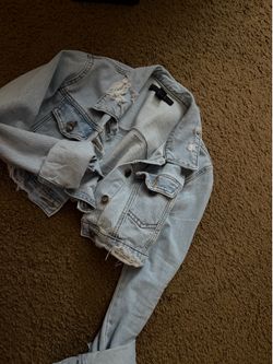 Women crop Jean jacket