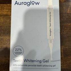 Auraglow Teeth Whitening Gel, 22% Carbamide Peroxide, 30 Treatments