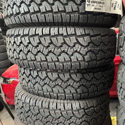 31X10.50R15 SET OF 4 ALL TERRAIN TIRES WITH INSTALLATION AND FREE ALIGNMENT 