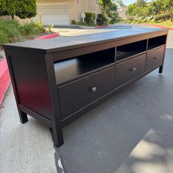 IKEA HEMNES 72” TV Stand Black-brown Excellent Condition Like New