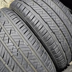 (TWO) 215 45 18 LAUFEN TIRES 80% THREAD  $160 INSTALLED 