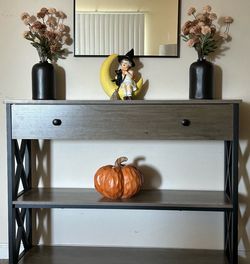 Entry table and arched mirror bundle