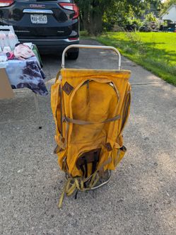 Vintage External Frame Hiking Backpack