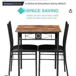 3 Piece Dining Table Set