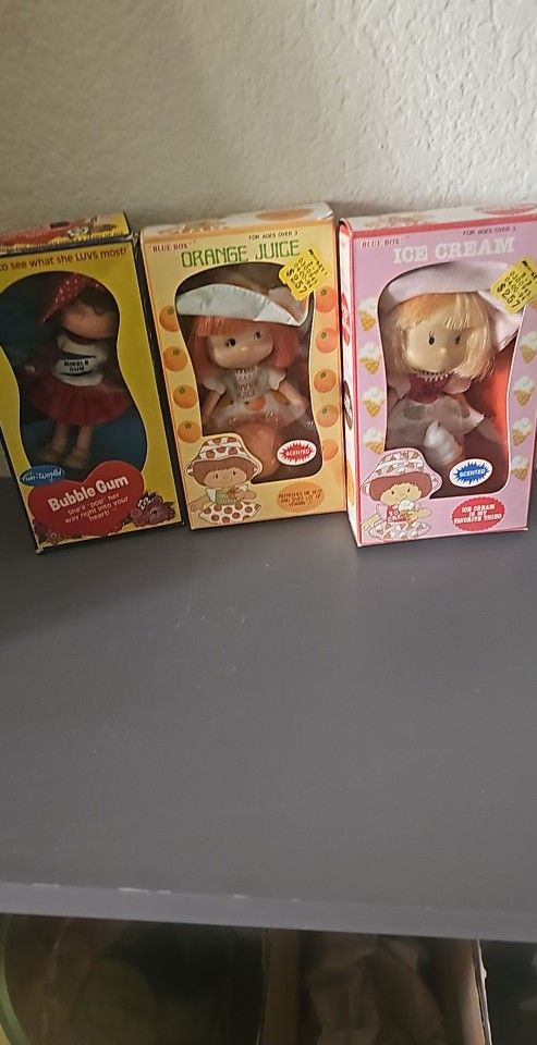 Vintage Ice Cream, Orange Juice, Bubble Gum Doll
