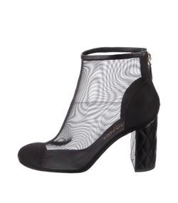 Chanel mesh quilted heel