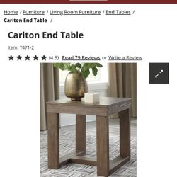 Ashley Furniture Cariton Coffee End Tables