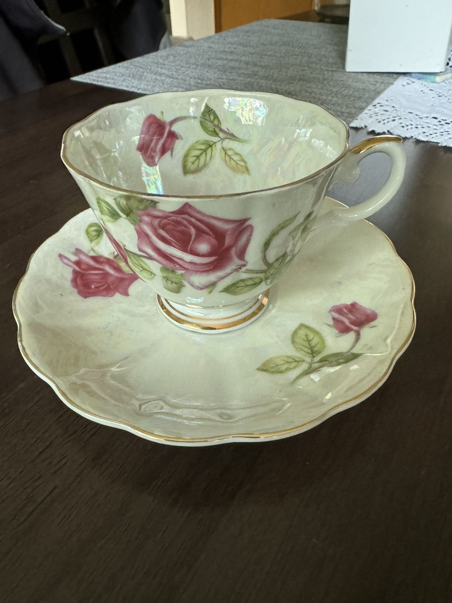 Castle China Tea Cup and Saucer