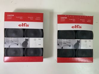 Two 4 Packs of Castor Wheels