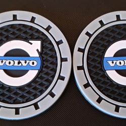 Volvo Car Cup Holder Coasters NEW 
