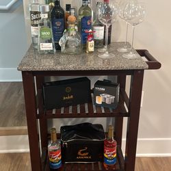 Bar Cart With Wheels 