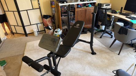 Marcy Adjustable Weight Bench with Preacher Curl Pad
