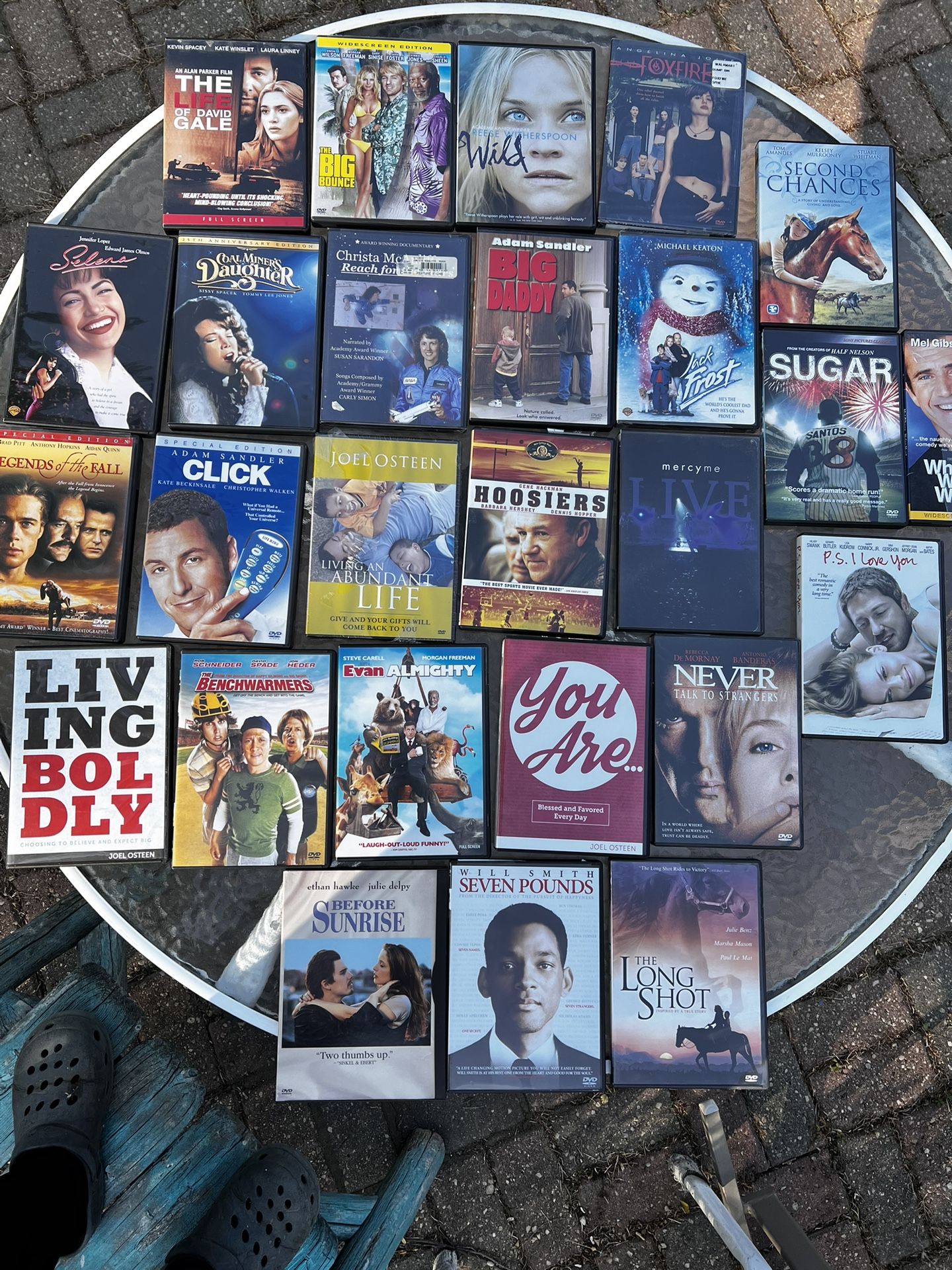 Variety of DVDs. Most watched once. East Dundee