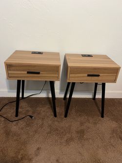 $100 OBO - Set of 2 Mid-Century Modern Nightstands