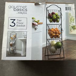 Gourmet Basics 3 Tier Floor Basket
