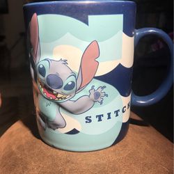 STITCH 3D Large Coffee Mug Cup 20oz Blue, Lilo & Stitch Movie, Disney Store