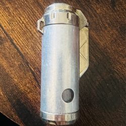 Vintage Metal Cylindrical Lighter