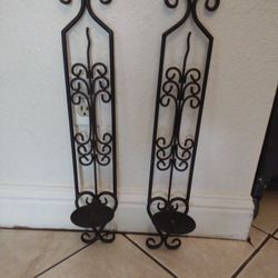 Wall Mounted Metal Candle Holders 