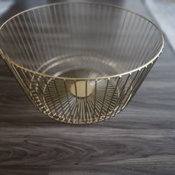 Gold Laundry Basket