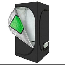 5ft Grow Tent Indoor Plant Thick Mylar Reflective Hydroponic System with Floor Tray, Easy to Set, Black

