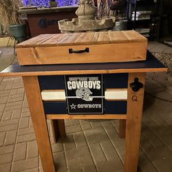 Wood, Ice Coolers, NFL, Custom Made, Great Gift, Any Team, Order Yours Asap! Thanks 🙏 