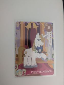 Prince Blueblood my little pony card