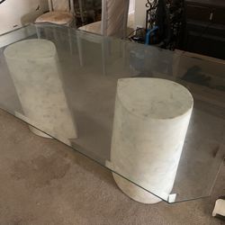Glass Top Dining Table 